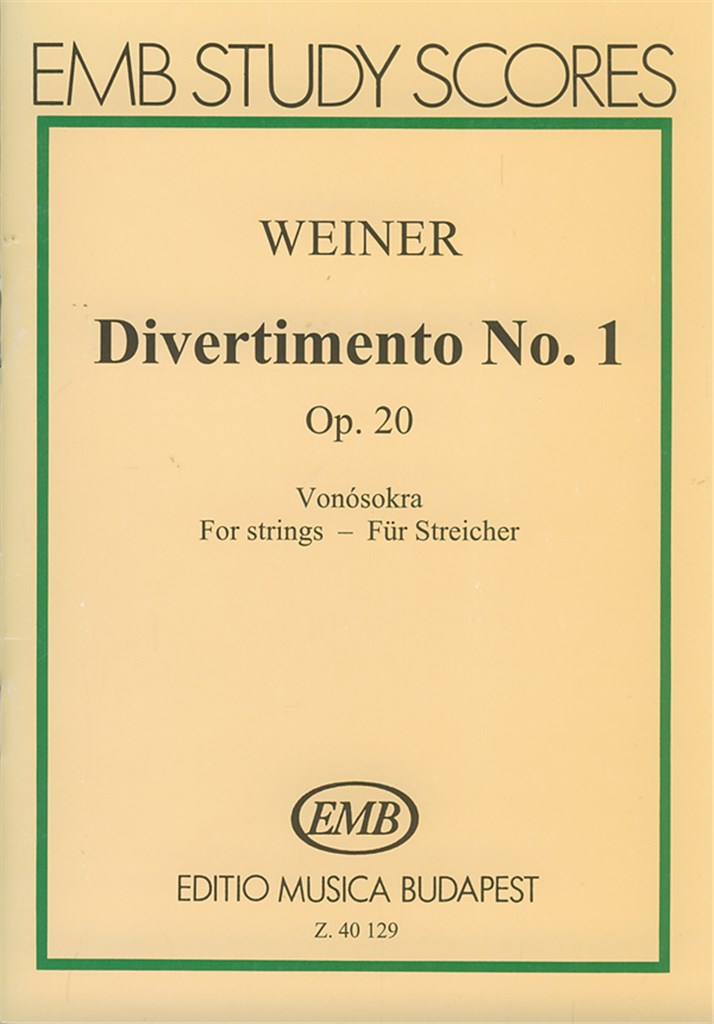 Divertimento No.1 20 Nach alten ungarischen Tänze